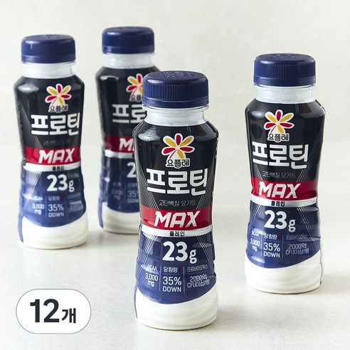 요플레 프로틴 맥스 플레인, 210ml, 4개입, 3개