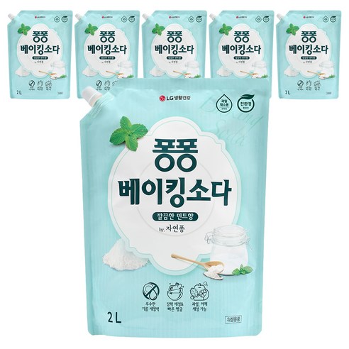 퐁퐁 베이킹소다 주방세제, 2L, 6개