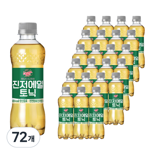 코카콜라 캐나다 진저에일 토닉 음료, 72개, 300ml