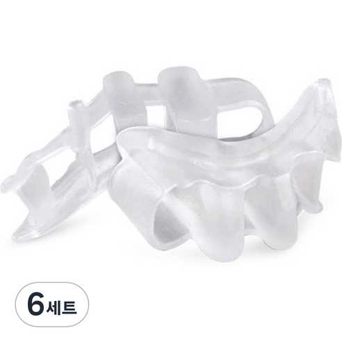 바이미 실리콘 발가락링 좌우세트 화이트, 6세트