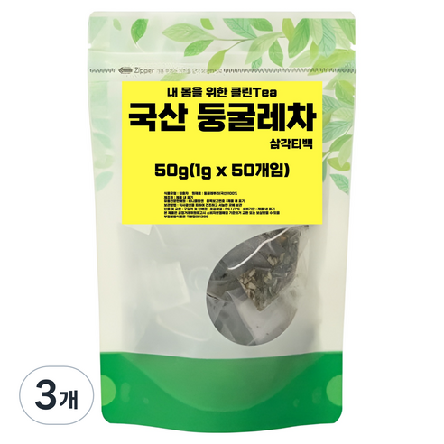 비니플랑센 내 몸을 위한 클린티 둥굴레 차 삼각티백, 1g, 3개, 50개입