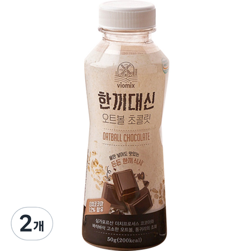 알티스트 한끼대신 오트볼 초콜릿 쉐이크, 50g, 2개