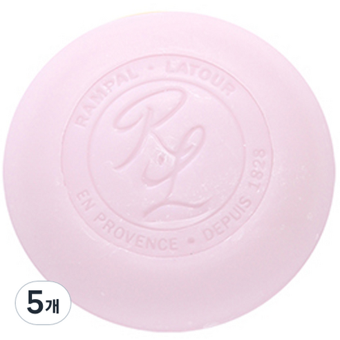 랑팔라투르 사봉롱드 로즈 원형비누, 100g, 5개