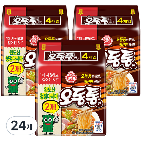 오뚜기 오동통면 120g, 24개