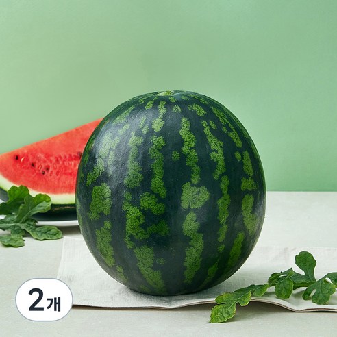 당도선별 11brix 수박, 5kg 미만, 2개