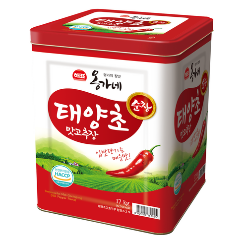 옹가네 해표 태양초 맛고추장, 17kg, 1개 - 고추장 | 쿠팡