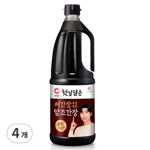 청정원 햇살담은 씨간장 양조간장, 1.7L, 4개