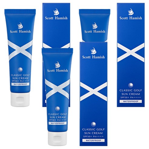 스콧해미쉬 클래식 골프 선크림 SPF50+ PA++++, 3개, 40ml