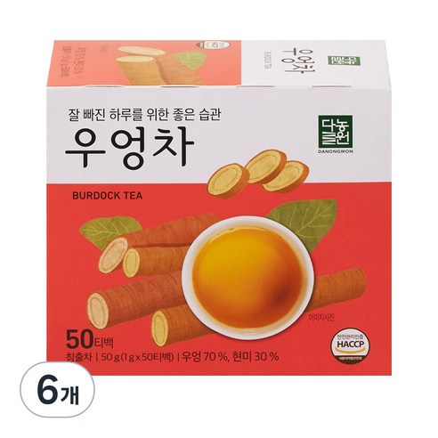 다농원 우엉차, 1g, 50개입, 6개