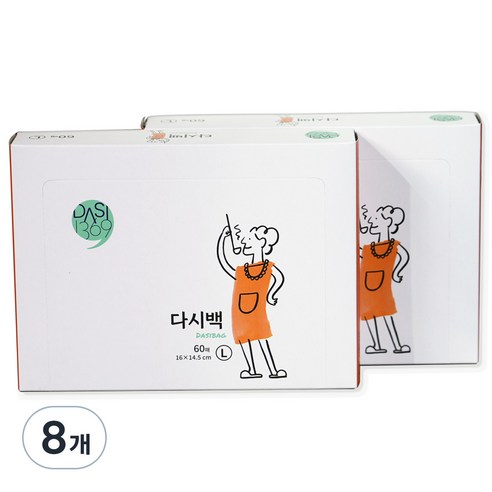 다시1369 다시백, 대(L), 60개입, 8개