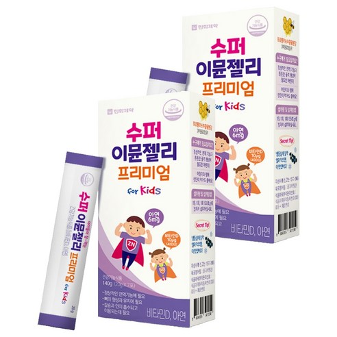 한화제약 수퍼 이뮨젤리 프리미엄 7p, 140g, 2개