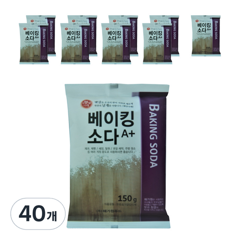 해가원 햇살나래 베이킹소다 A 플러스, 150g, 40개