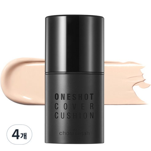 조성아TM 원샷 커버 파운데이션 SPF50+ PA++++ 30ml, 01 라이트 베이지, 4개