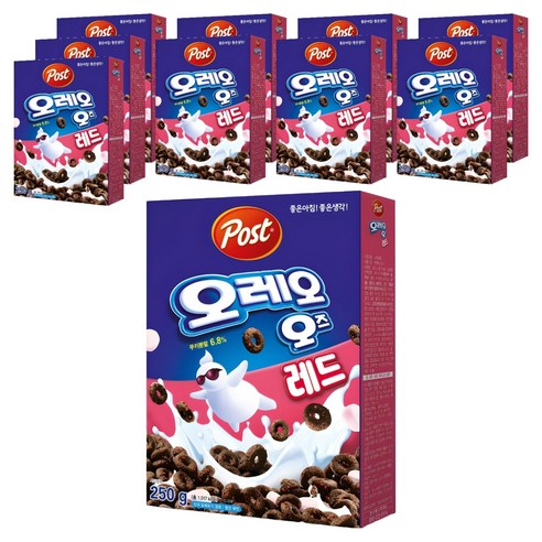 오레오오즈 레드 시리얼, 250g, 10개