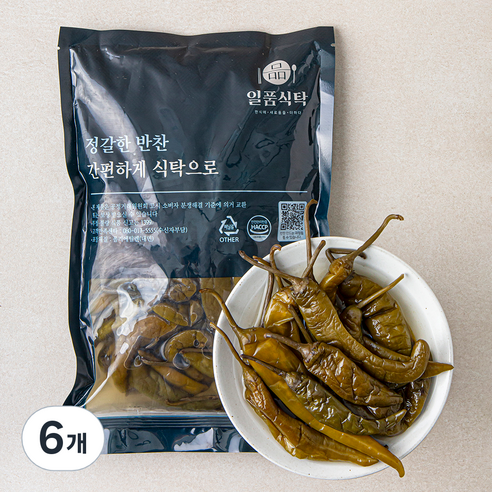 일품식탁 고추지, 1kg, 6개