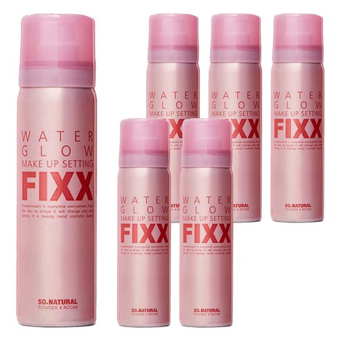 쏘내추럴 워터 글로우 메이크업 세팅 픽서, 75ml, 6개