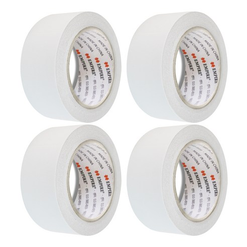 엠파이어 양면테이프 48mm x 30m, 화이트 반투명, 4개입