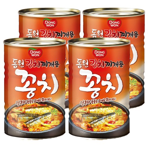 동원 김치찌개용 꽁치, 300g, 4개
