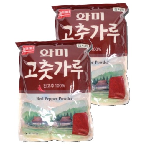 화미 고춧가루 김치용, 2.5kg, 2개