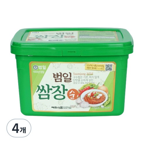 범일 쌈장 순, 3kg, 4개