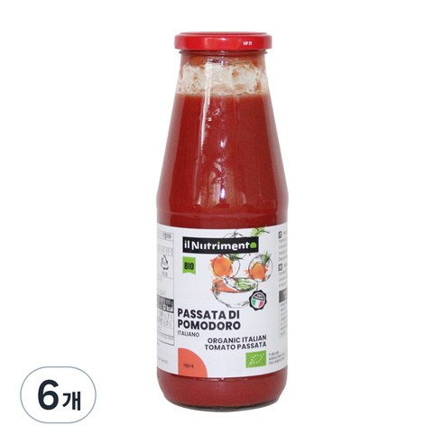 유기농 파사타 포모도리, 690g, 6개