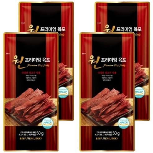 원프리미엄 육포, 50g, 4개