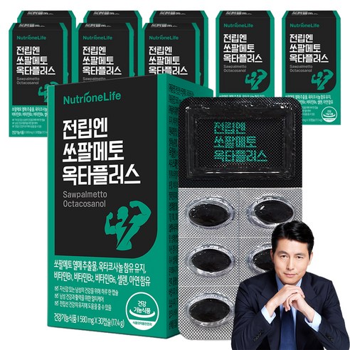 뉴트리원 전립엔 쏘팔메토 옥타플러스 17.4g, 30정, 9개