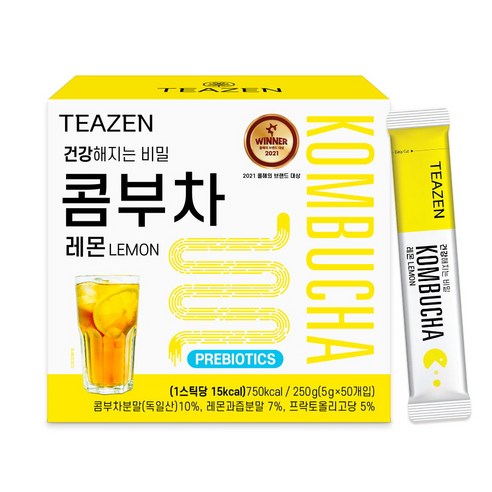티젠 콤부차 레몬, 5g, 50개