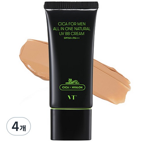 VT 시카 포맨 올인원 내추럴 UV BB크림 30ml, 4개