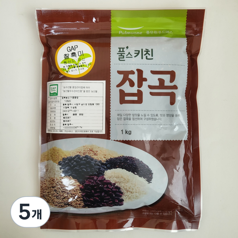 풀스키친 찰흑미, 1kg, 5개