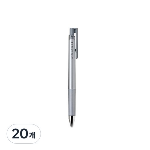파이롯트 쥬스업 젤잉크펜 0.4mm LJP-20S4, 실버, 20개