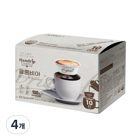 핸드립 콜롬비아 수프리모, 7g, 10개입, 4개