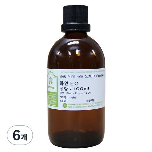 허브솝 파인 에센셜 오일 100ml, 6개