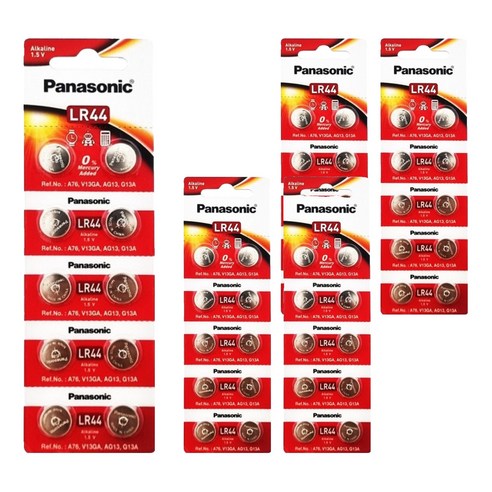 파나소닉 알카라인 코인건전지, 10개입, 5개