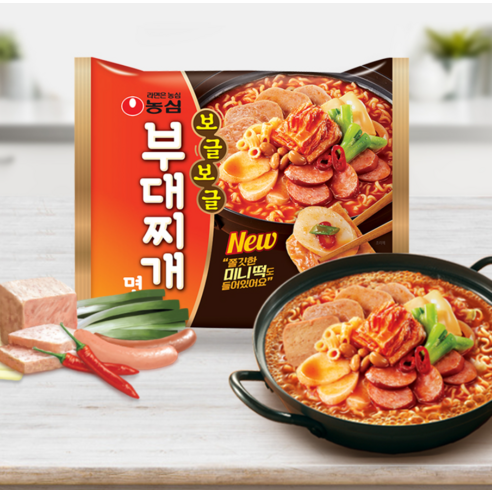 추억과 트렌드의 조화, 농심 보글보글 부대찌개면