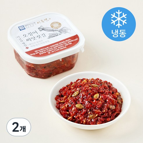 이금선명인 오징어 씨앗젓갈 (냉동), 180g, 2개