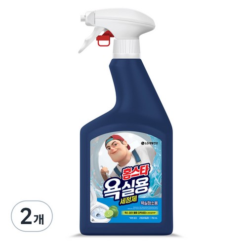 홈스타 욕실용 세정제 라임바질향, 750ml, 2개