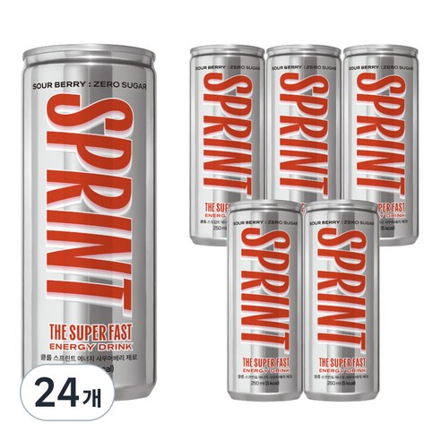 클룹 스프린트 에너지 사우어베리 제로, 24개, 250ml