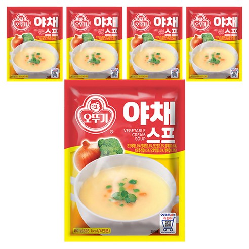 오뚜기 야채스프, 80g, 5개