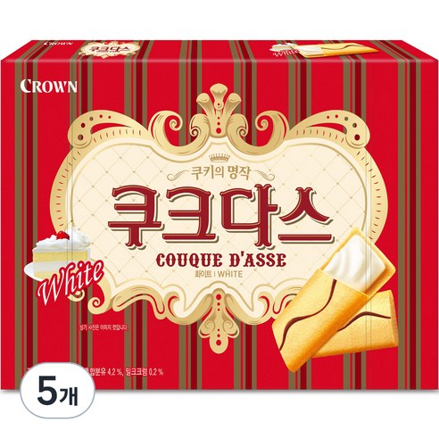 크라운 쿠크다스 화이트, 289g, 5개