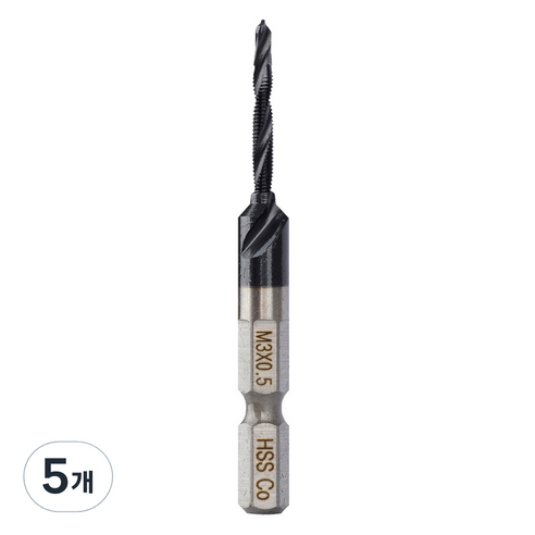 이엑스파워 드릴탭 M3 SUS EDT-03H, 5개