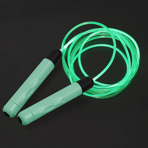 모나코올리브 유산소 운동 LED 레이저빔 줄넘기, 민트, 2.8m, 1개