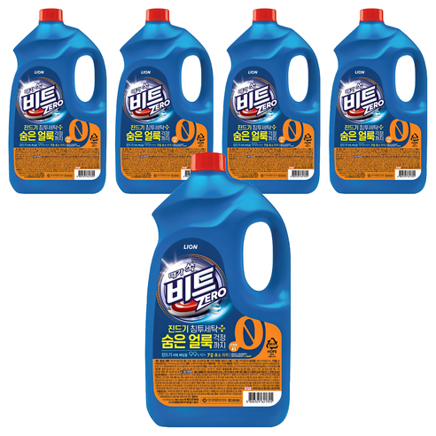 비트 제로 드럼용 액상세제 본품, 4L, 5개