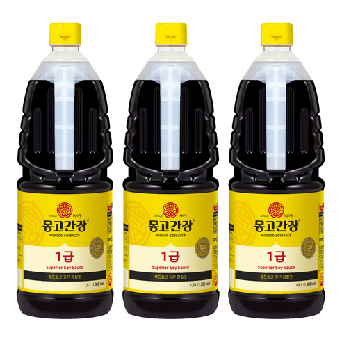 몽고간장 1급, 1.8L, 3개
