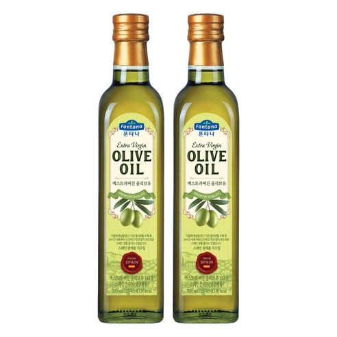폰타나 엑스트라 버진 올리브유 마라스카, 500ml, 2개