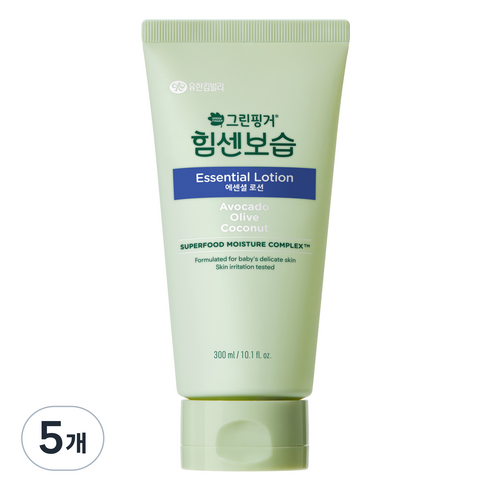 그린핑거 힘센보습 에센셜 로션, 300ml, 5개