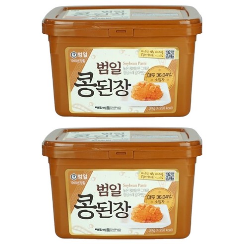 범일 콩된장 소입자, 2개, 3kg