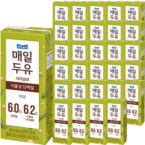 매일두유 식이섬유 저당, 190ml, 144개