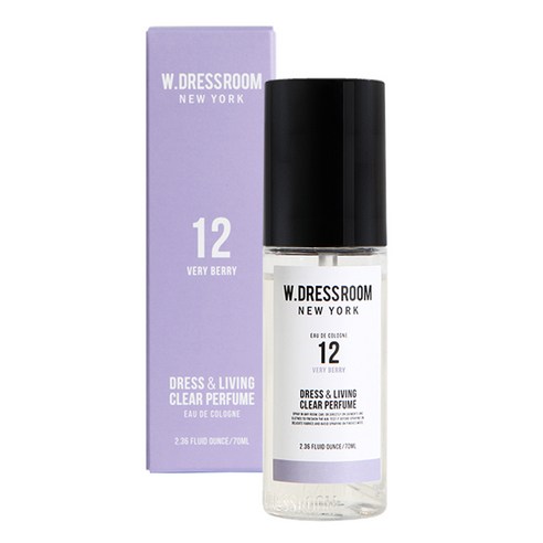 더블유드레스룸 드레스 앤 리빙 클리어 퍼퓸 70ml, No 12 베리베리, 1개