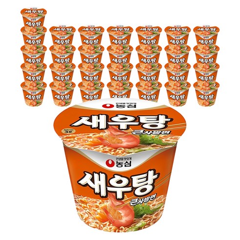 농심 새우탕 큰사발 컵라면, 36개